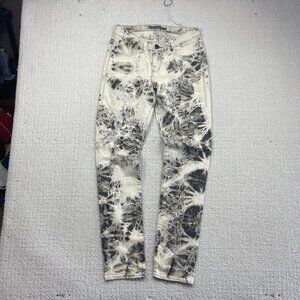Y2K Rock & Republic Acid Wash Tie Dye Denim Grunge Alt Artsy Women Pants Sz 6